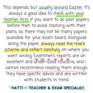 past papers for revision