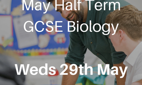May Half Term – GCSE Biology – Wednesday 29th May, 9am-1pm